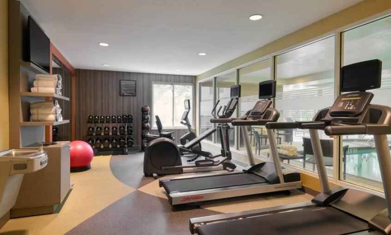 Fitness center with treadmills at the Hilton Garden Inn Hershey.