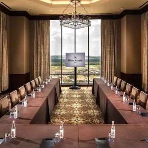 fully equipped conference room at Hilton Anatole.