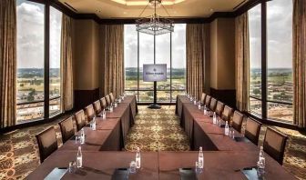 fully equipped conference room at Hilton Anatole.