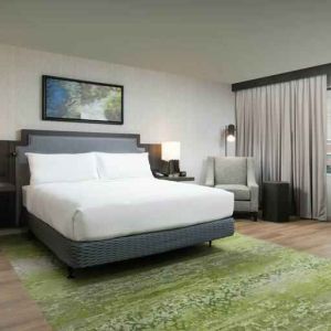 Spacious and comfortable king suite at the Hilton Garden Inn Memphis Downtown.