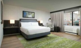 Spacious and comfortable king suite at the Hilton Garden Inn Memphis Downtown.