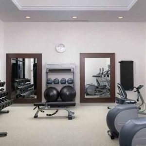 Full equipped fitness center at the Hilton Garden Inn Memphis Downtown.