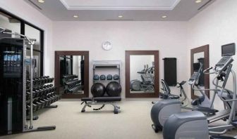 Full equipped fitness center at the Hilton Garden Inn Memphis Downtown.