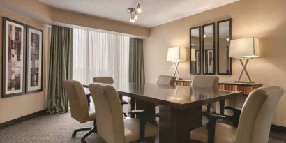 Small meeting suite perfect for privacy at the Embassy Suites by Hilton Birmingham.