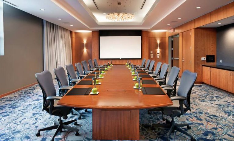 Elegant meeting room at the Hilton Baltimore Inner Harbor.