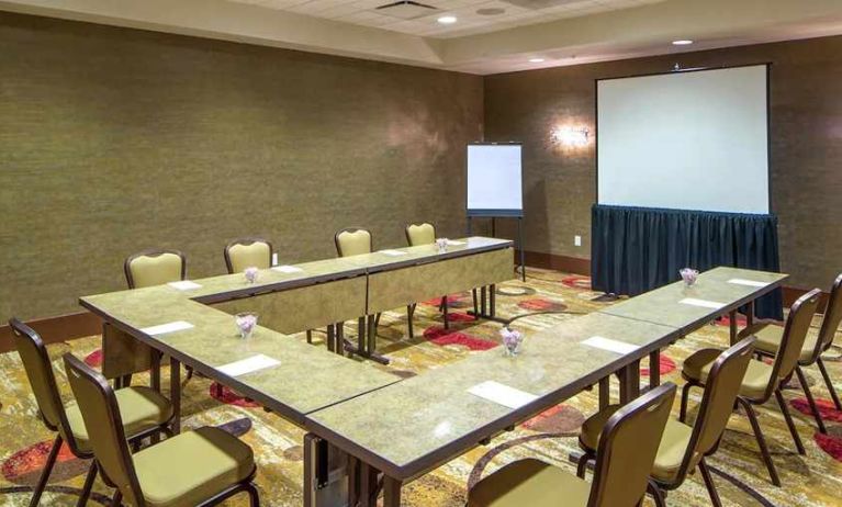 professional meeting room at Hampton Inn Houston Downtown.