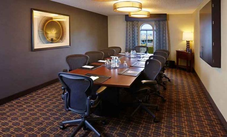 professional meeting room for all board meetings at Embassy Suites by Hilton Los Angeles International Airport South.