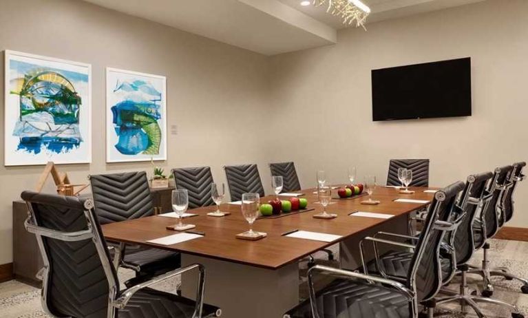 professional meeting room at Embassy Suites by Hilton Boulder.