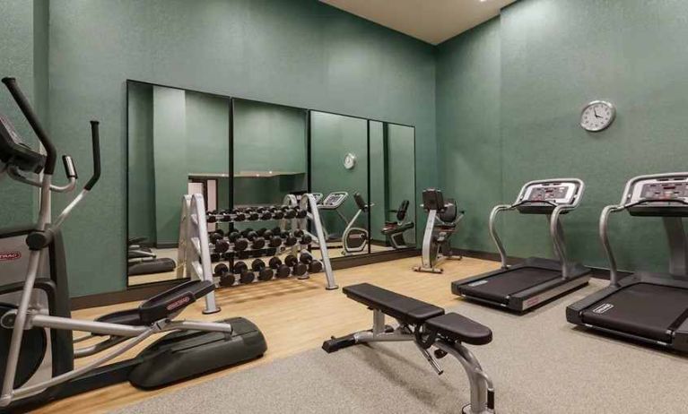 well-equipped fitness center at Hilton Garden Inn Boulder.