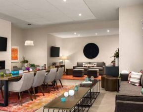 comfortable lobby lounge area ideal for coworking and remote work at Hilton Garden Inn Boulder.