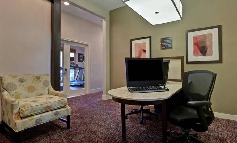 fully-equipped business center with work desk, printers, and internet access at Homewood Suites by Hilton - Boulder.