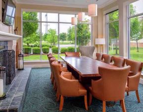 homely yet professional meeting room with natural light for all business meetings at Hilton Garden Inn St. Louis/O'Fallon MO.