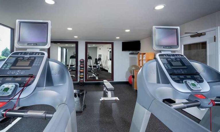 well-equipped fitness center at Hampton Inn Fall River/Westport.