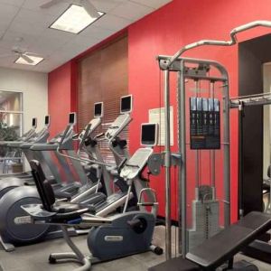 Fully equipped fitness center at the Embassy Suites by Hilton Nashville - South-Cool Springs.