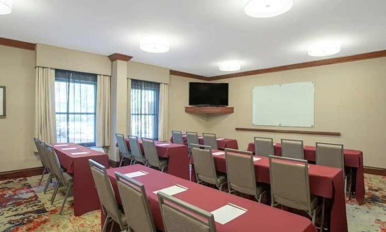 professional meeting room for all board meetings at Hampton Inn Boston/Marlborough.