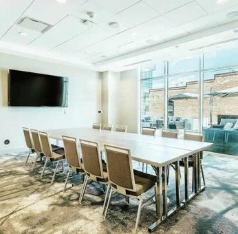 professional meeting room ideal for all boardroom meetings at Hilton Garden Inn Denver Union Station.