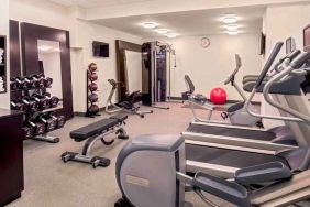 Fitness center at the Hilton Garden Inn Financial Center Manhattan Downtown, NY.