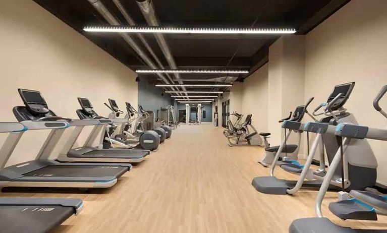 well-equipped fitness center at Embassy Suites by Hilton Minneapolis Downtown.