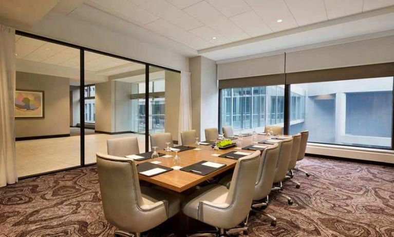 professional and comfortable meetiing room for all business meetings at Embassy Suites by Hilton Minneapolis Downtown.