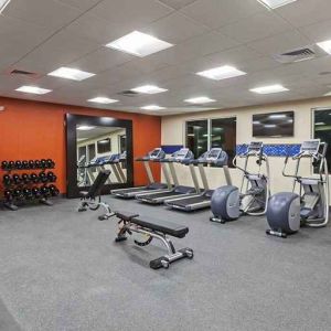 well-equipped fitness center at Hampton Inn Bulverde Texas Hill Country.