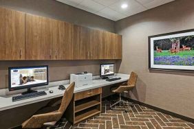 dedicated business center with PC, printer, work desk, and internet at Hampton Inn Bulverde Texas Hill Country.