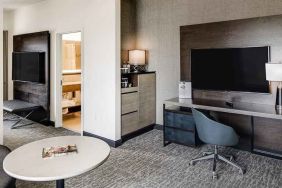 all rooms equipped with a work desk ideal for working remotely at DoubleTree by Hilton Hotel & Suites Jersey City.