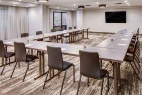 professional meeting room at DoubleTree by Hilton Hotel & Suites Jersey City.