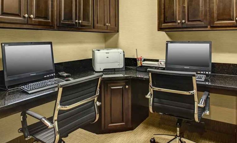 dedicated business center with PC, printer, work desk, and internet at Hampton Inn Thomson.