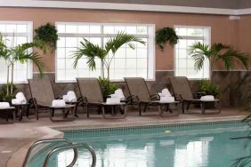 Relaxing indoor pool area at the DoubleTree by Hilton Tulsa-Downtown.