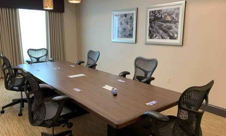 Bright meeting room at the Hilton Garden Inn Houston Energy Corridor.