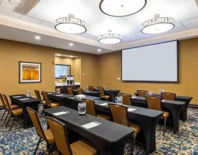 professional meeting room for conferences and board meetings at Hampton Inn Salt Lake City-Downtown.