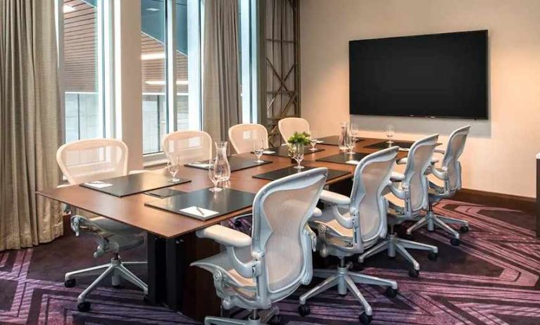 professional meeting room ideal for all business and board meetings at Embassy Suites by Hilton Seattle Downtown Pioneer Square.