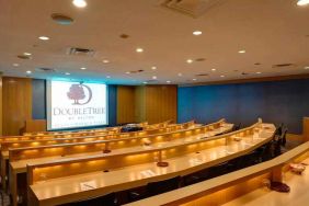 Theater style conference room at the DoubleTree by Hilton Tulsa - Warren Place.