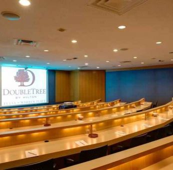 Theater style conference room at the DoubleTree by Hilton Tulsa - Warren Place.