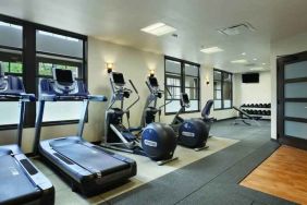 Treadmills at the fitness center of the Embassy Suites by Hilton Napa Valley.