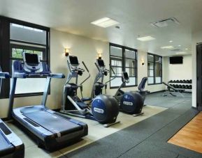 Treadmills at the fitness center of the Embassy Suites by Hilton Napa Valley.