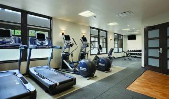 Treadmills at the fitness center of the Embassy Suites by Hilton Napa Valley.