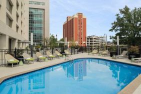 Relaxing outdoor pool area at the Hilton Birmingham at UAB.