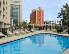 Relaxing outdoor pool area at the Hilton Birmingham at UAB.