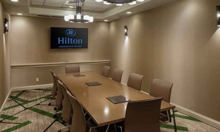 Small meeting room at the Hilton Birmingham at UAB.