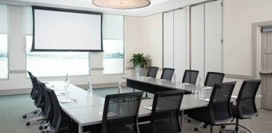 Meeting room with u shape table at the Hilton Philadelphia at Penn's Landing.