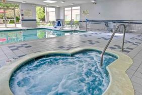 Beautiful indoor pool area at the Hampton Inn & Suites Leesburg.