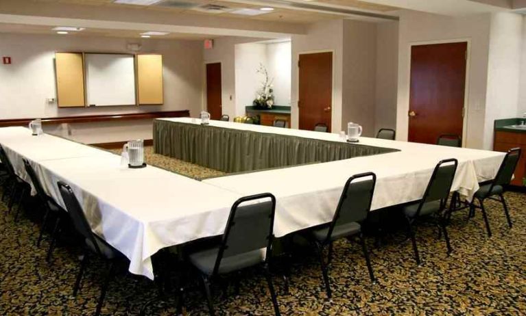 Meeting room with u shape table at the Hampton Inn & Suites Leesburg.