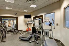 Fully equipped fitness center at the Hampton Inn & Suites Leesburg.