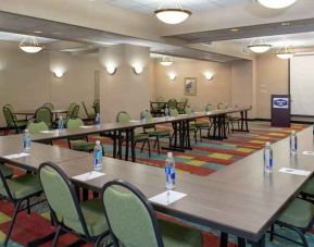 Meeting room with u shape table at the Hampton Inn Indianapolis Dwtn Across from Circle Centre.