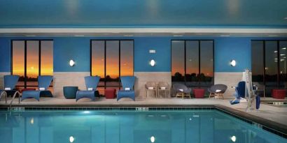 Relaxing indoor pool at the Hampton Inn Burley.