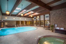 Relaxing indoor pool at the DoubleTree by Hilton Pittsburgh Green Tree.