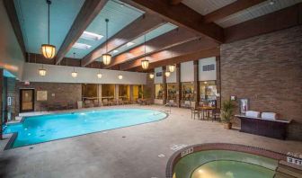 Relaxing indoor pool at the DoubleTree by Hilton Pittsburgh Green Tree.