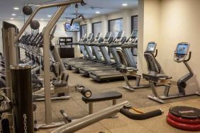 Fully equipped fitness center at the DoubleTree by Hilton Pittsburgh Green Tree.