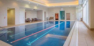 Relaxing indoor pool at the Hilton Reading.